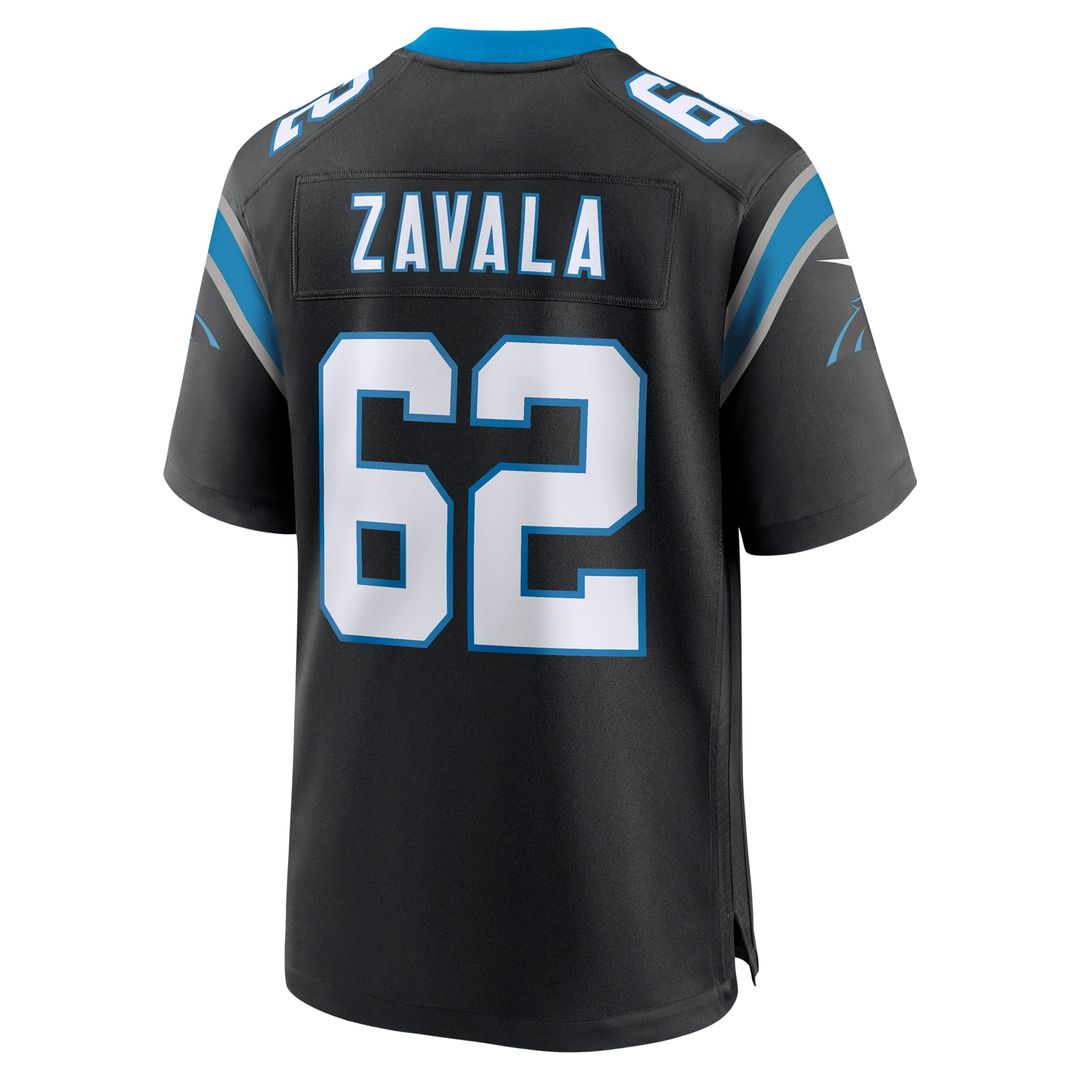 Chandler Zavala Carolina Panthers Nike Game Jersey - Black Official NFL Team Apparel Football Fan Gear