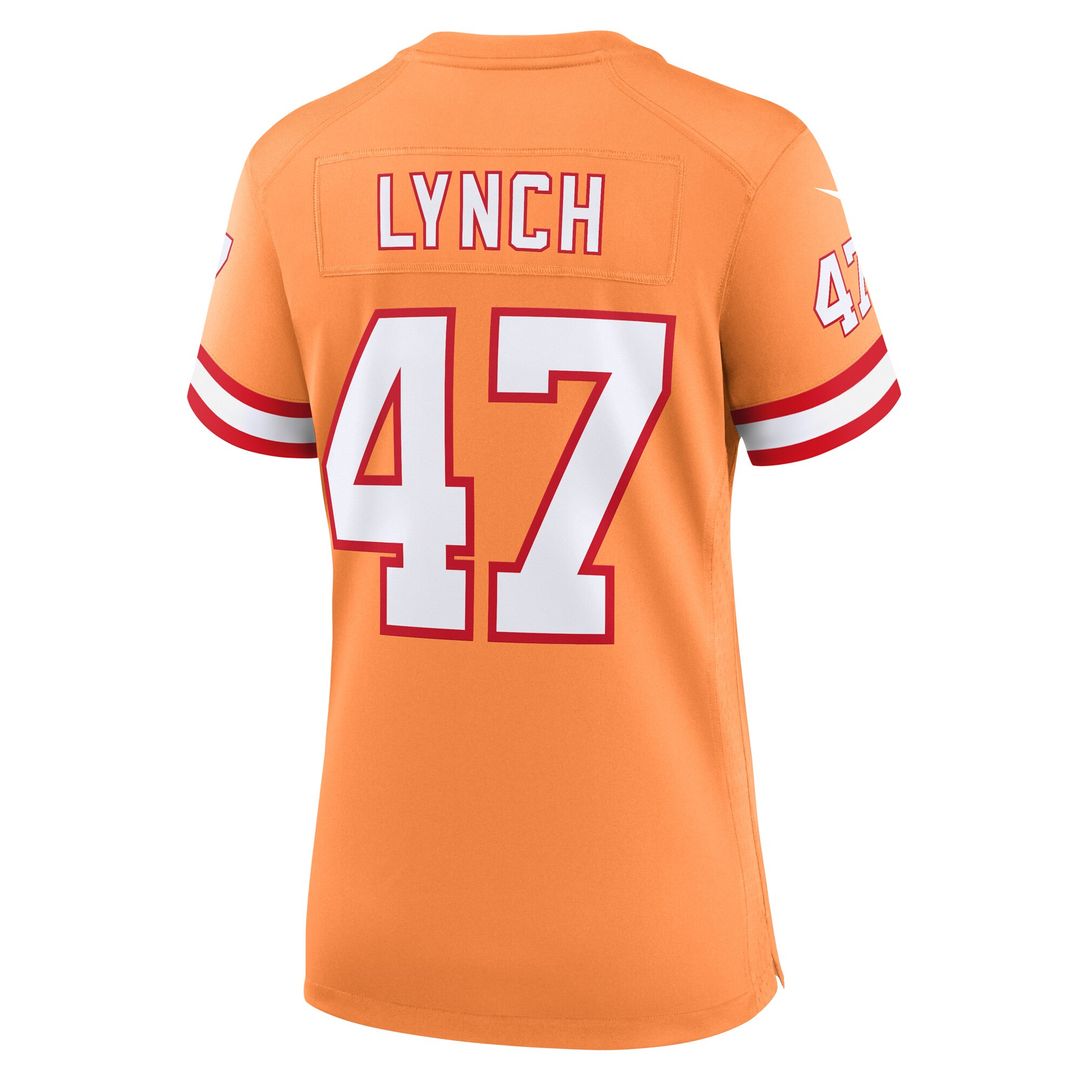 John Lynch Tampa Bay Buccaneers Nike Women's Throwback Game Jersey - Orange Official NFL Team Apparel Football Fan Gear