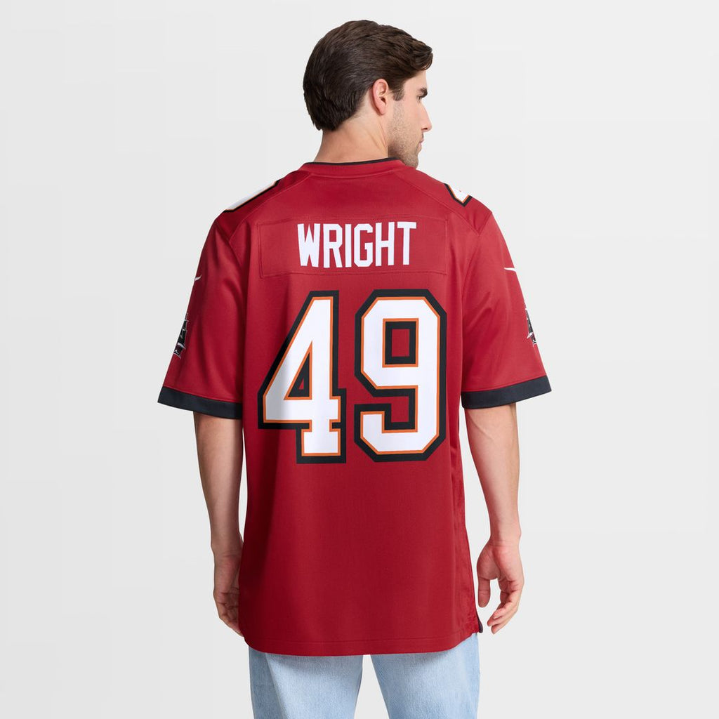 Owen Wright Tampa Bay Buccaneers Nike Team Game Jersey - Red Official NFL Team Apparel Football Fan Gear