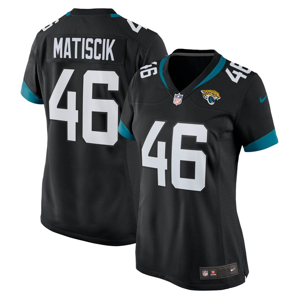 Ross Matiscik Jacksonville Jaguars Nike Women's Game Jersey - Black Official NFL Team Apparel Football Fan Gear