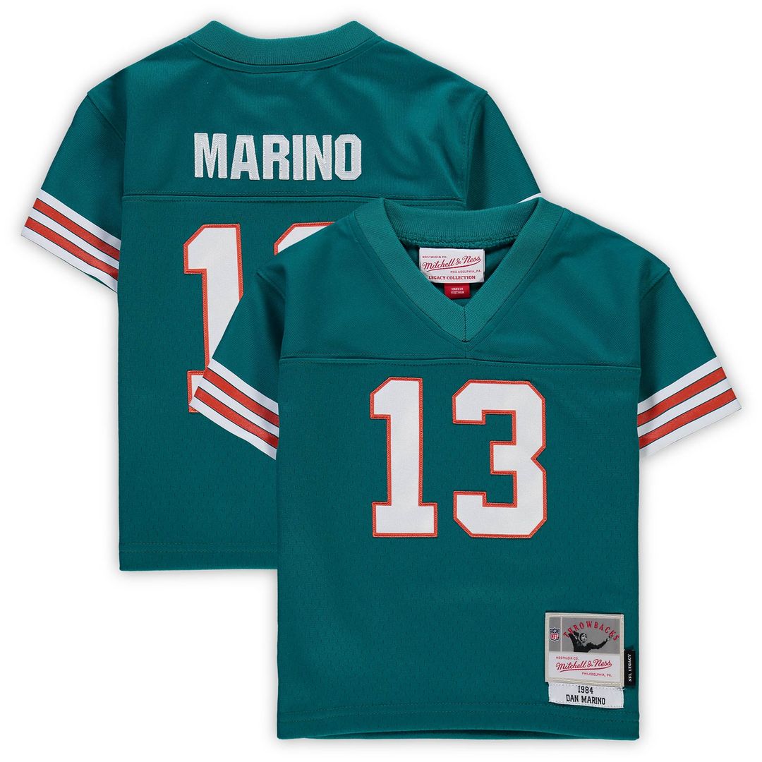 Dan Marino Miami Dolphins Mitchell & Ness Infant 1984 Retired Legacy Jersey - Aqua Official NFL Team Apparel Football Fan Gear