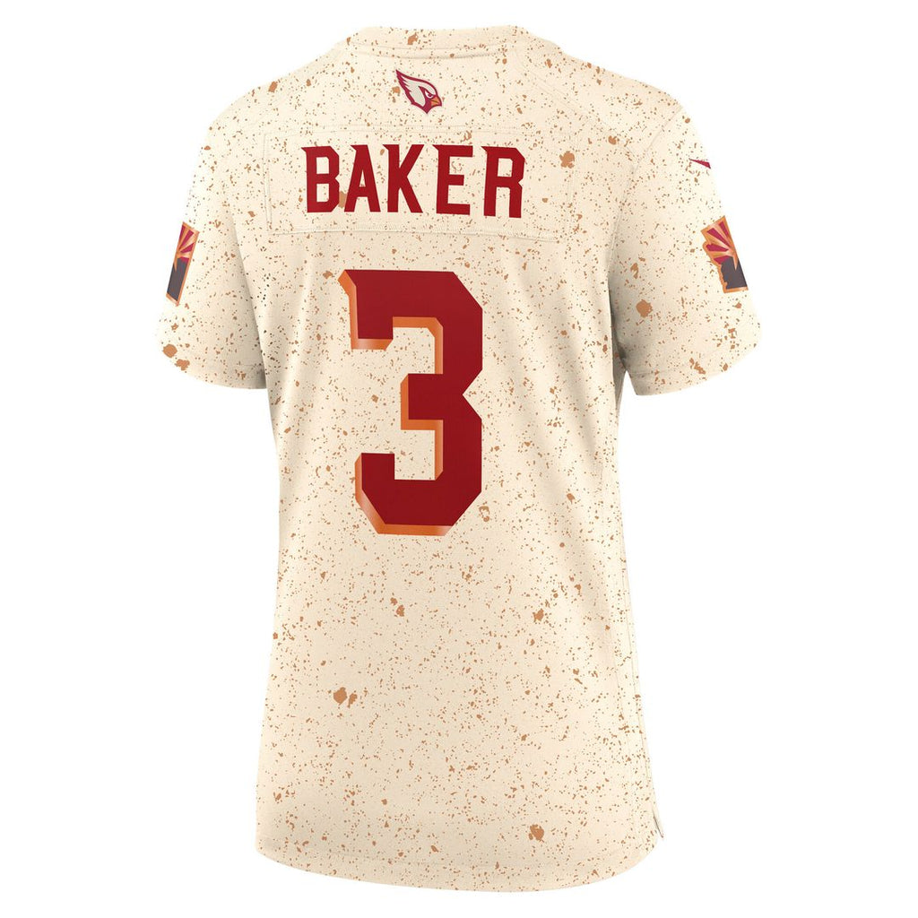 Budda Baker Arizona Cardinals Nike Women's 2025 Rivalries Collection Game Jersey - Natural Official NFL Team Apparel Football Fan Gear
