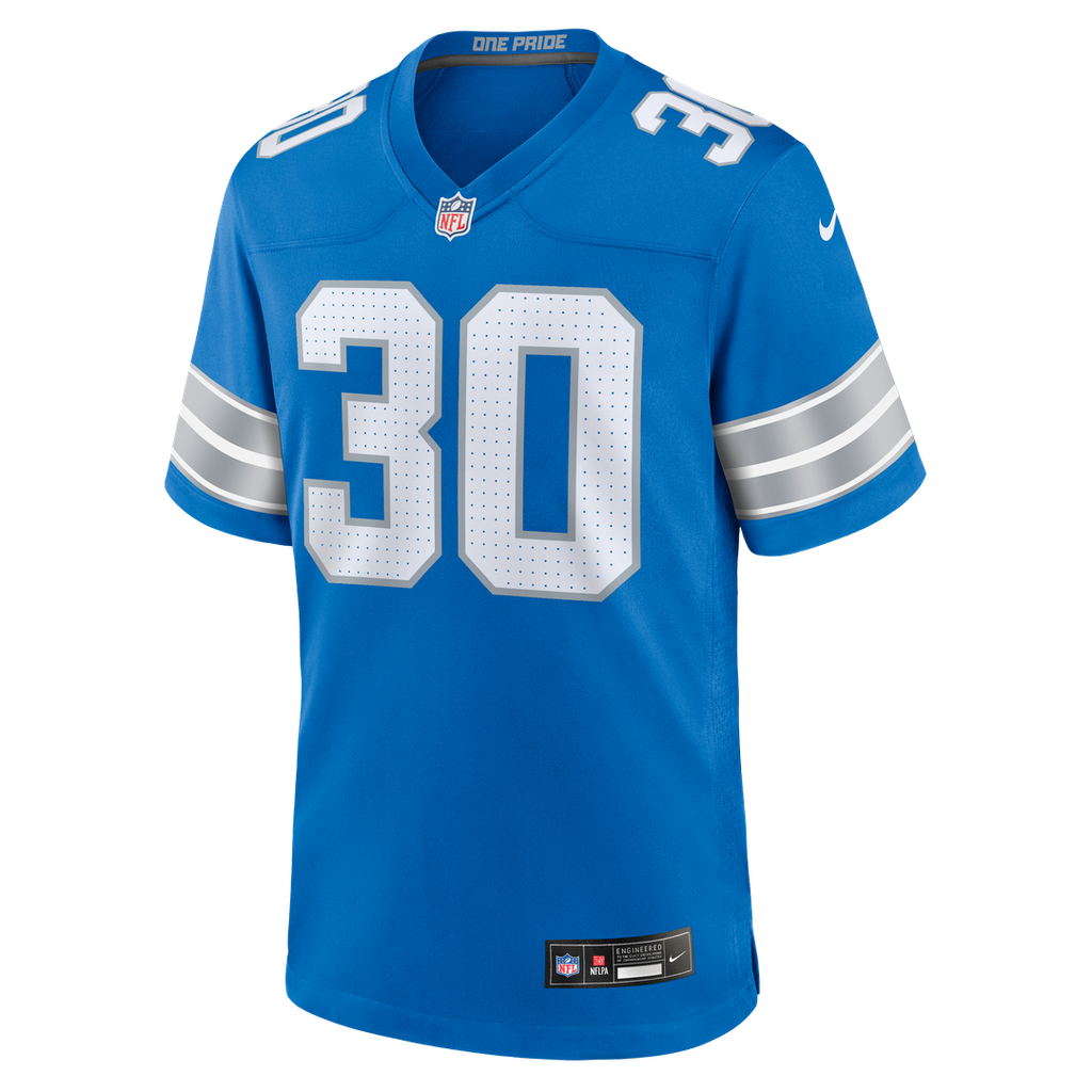 Khalil Dorsey Detroit Lions Nike Team Game Jersey - Blue Official NFL Team Apparel Football Fan Gear