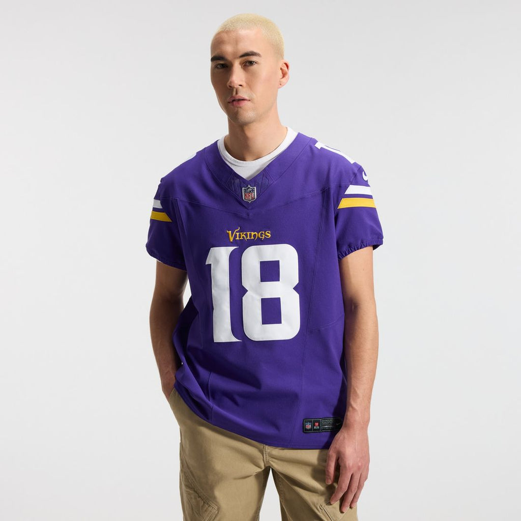 Justin Jefferson Minnesota Vikings Nike Vapor F.U.S.E. Elite Jersey - Purple Official NFL Team Apparel Football Fan Gear