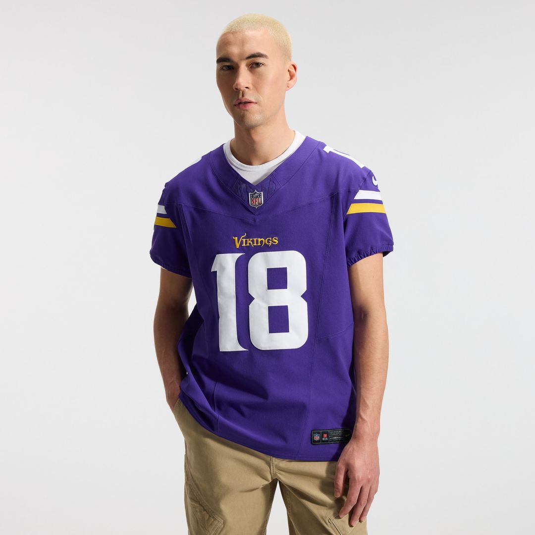 Justin Jefferson Minnesota Vikings Nike Vapor F.U.S.E. Elite Jersey - Purple Official NFL Team Apparel Football Fan Gear