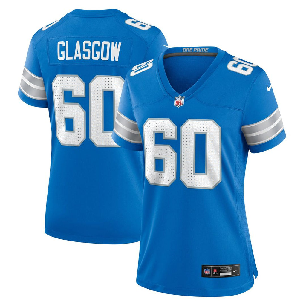 Graham Glasgow Detroit Lions Nike Women's Team Game Jersey - Blue Official NFL Team Apparel Football Fan Gear
