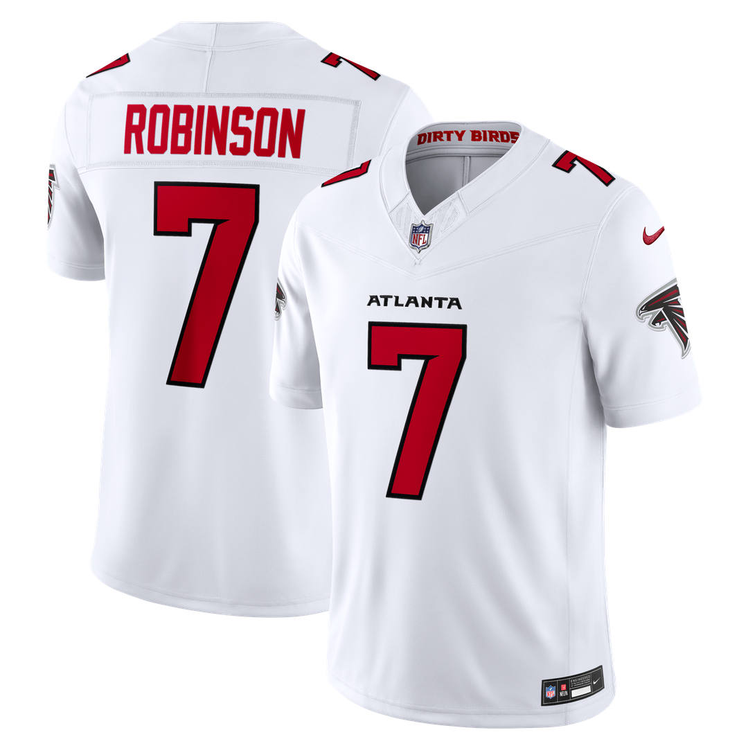 Bijan Robinson Atlanta Falcons Nike Vapor F.U.S.E. Stitched Limited Jersey - White Official NFL Team Apparel Football Fan Gear