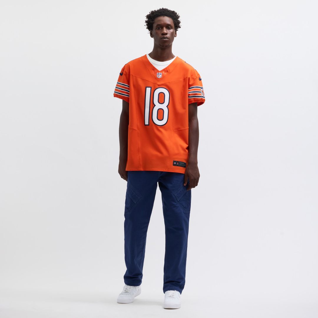 Caleb Williams Chicago Bears Nike Alternate Vapor F.U.S.E. Elite Jersey - Orange Official NFL Team Apparel Football Fan Gear
