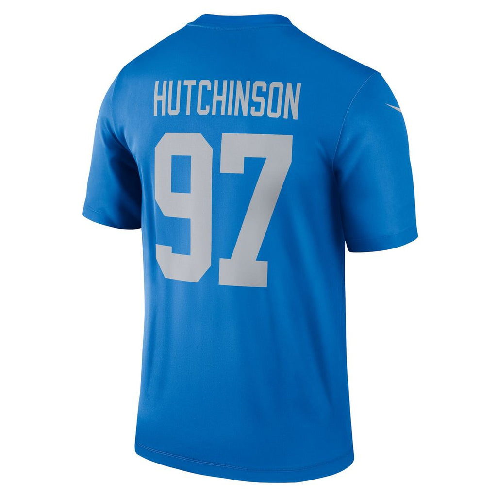 Aidan Hutchinson Detroit Lions Nike Legend Player Performance Top - Blue NFL Fan Gear Popular Style
