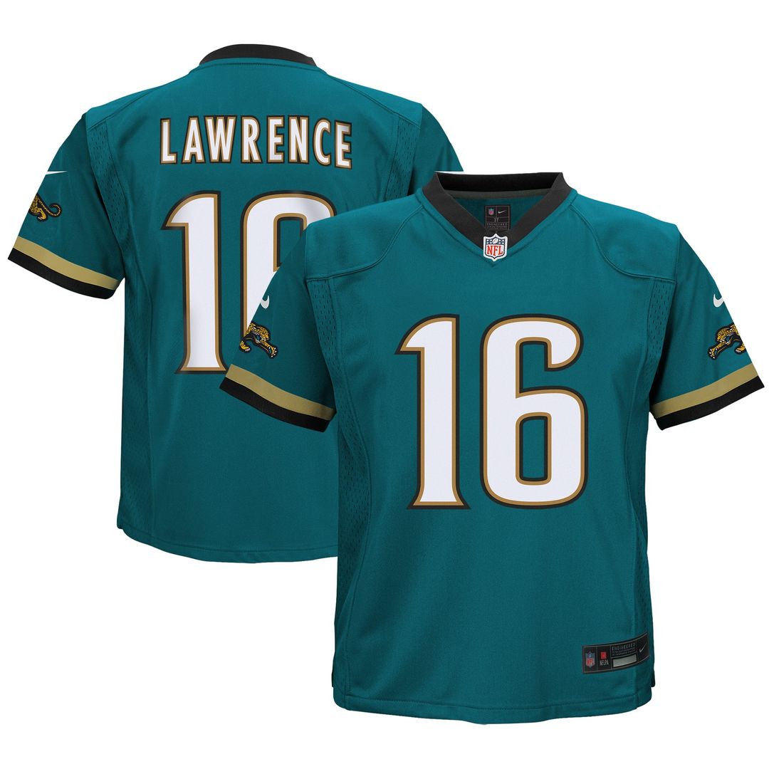 Trevor Lawrence Jacksonville Jaguars Nike Preschool Prowler Throwback Player Game Jersey - Teal Official NFL Team Apparel Football Fan Gear