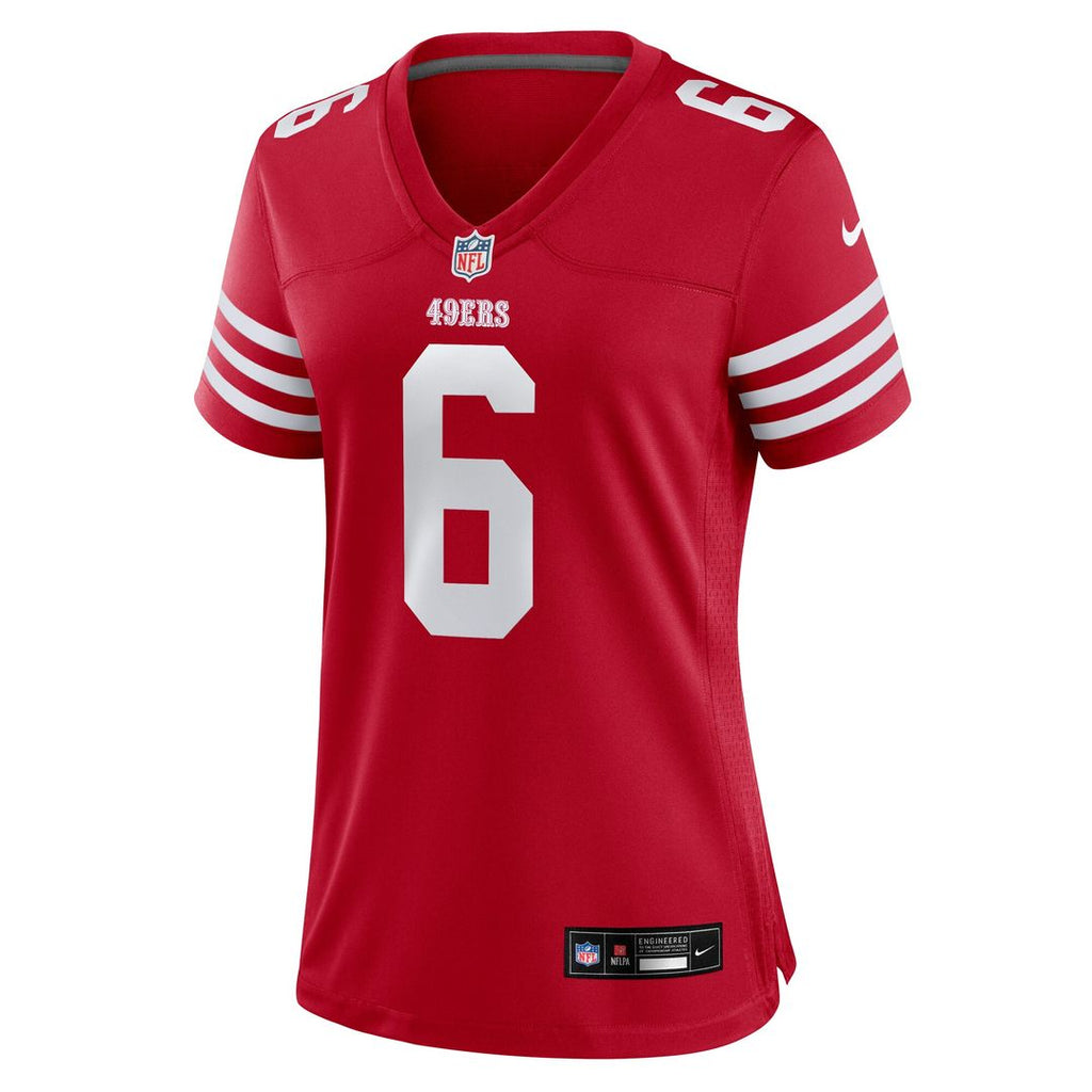 Malik Mustapha San Francisco 49ers Nike Women's Team Game Jersey - Scarlet Official NFL Team Apparel Football Fan Gear