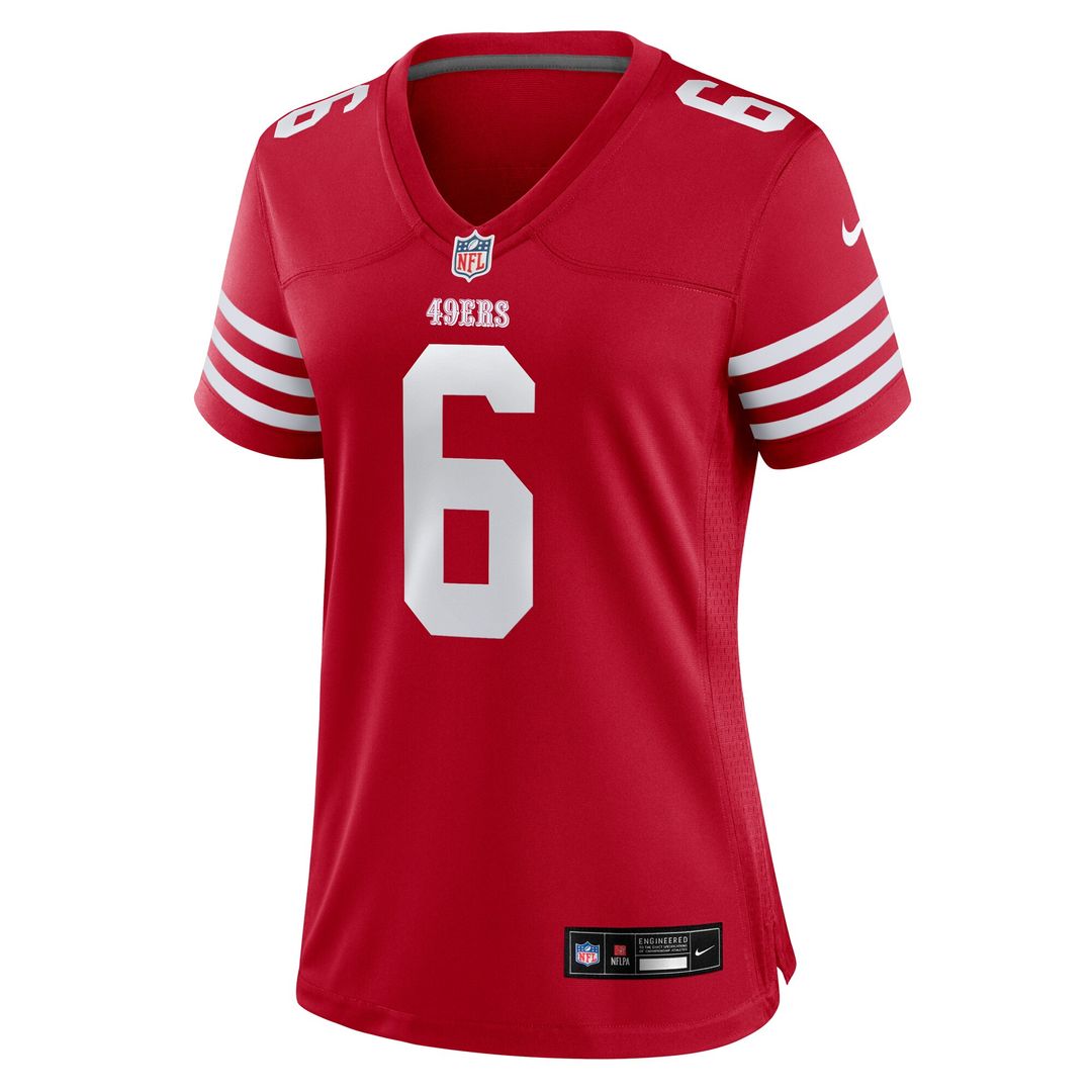 Malik Mustapha San Francisco 49ers Nike Women's Team Game Jersey - Scarlet Official NFL Team Apparel Football Fan Gear