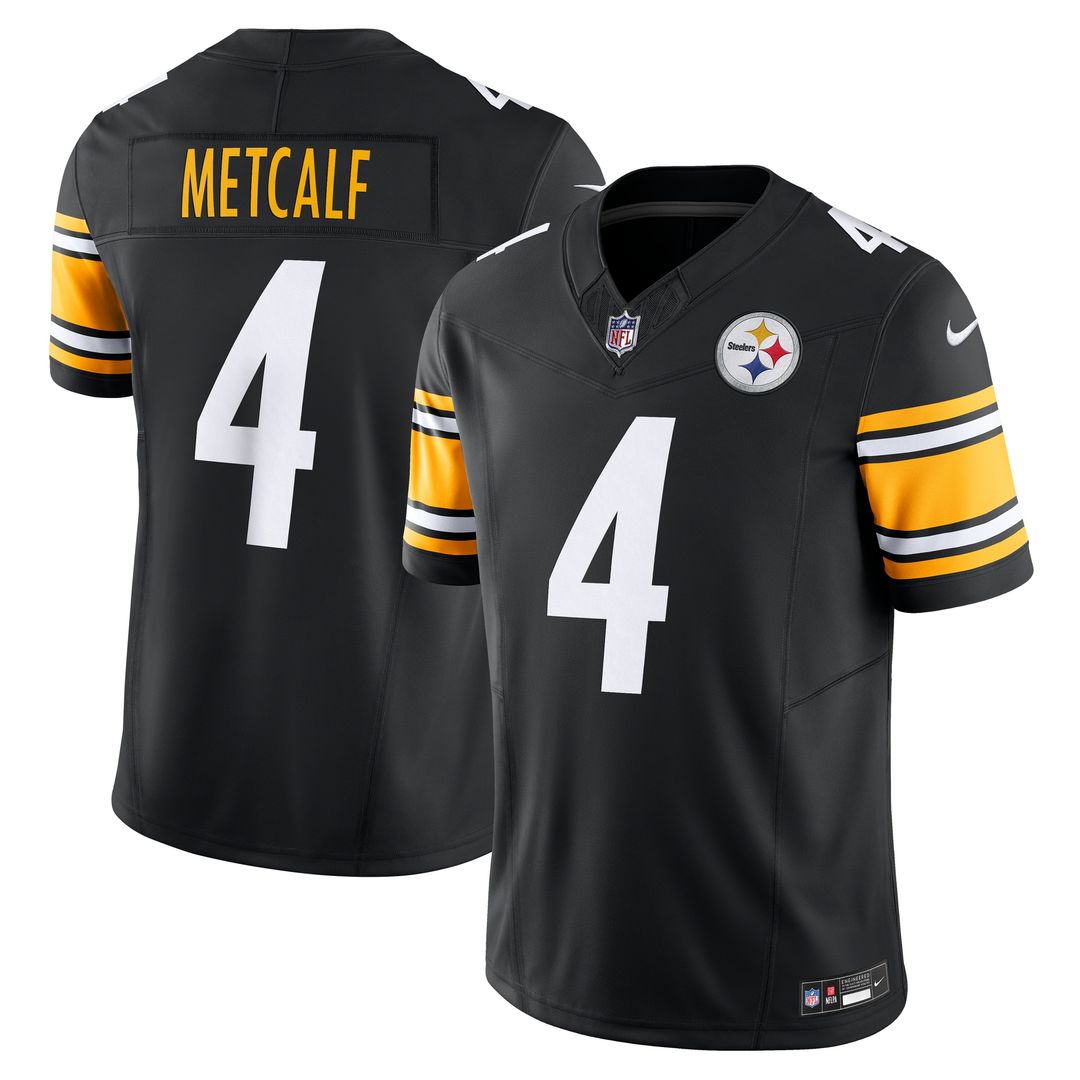 DK Metcalf Pittsburgh Steelers Nike Team Vapor F.U.S.E. Limited Jersey - Black Official NFL Team Apparel Football Fan Gear