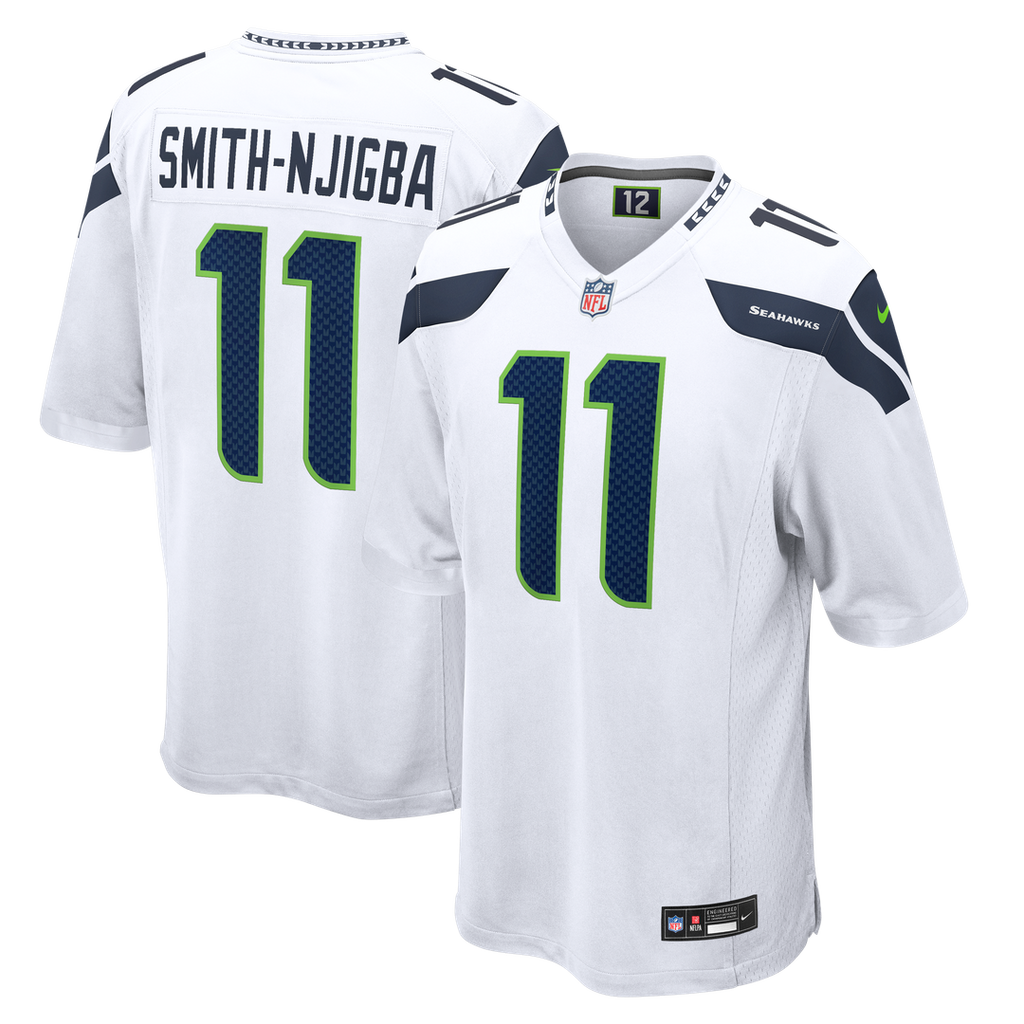 Jaxon Smith-Njigba Seattle Seahawks Nike Game Jersey - White Official NFL Team Apparel Football Fan Gear
