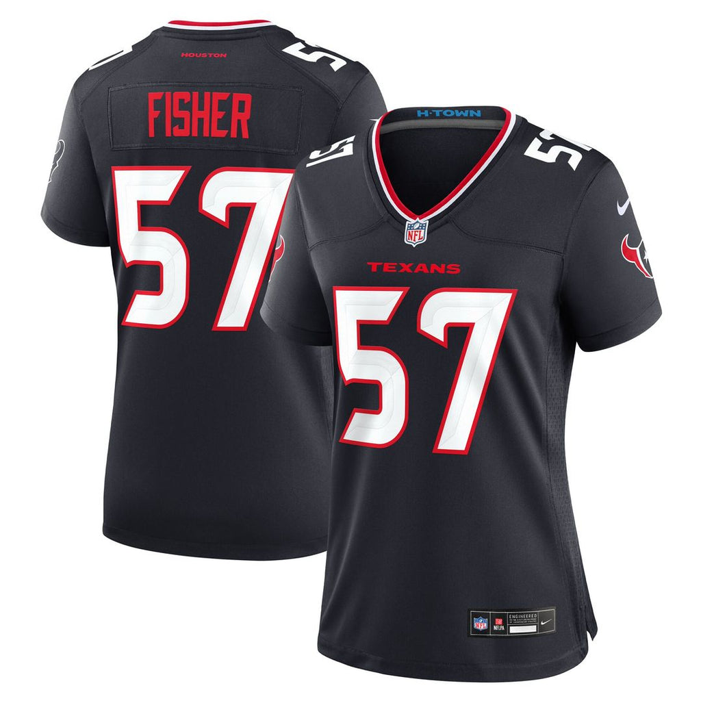 Blake Fisher Houston Texans Nike Women's Team Game Jersey - Navy Official NFL Team Apparel Football Fan Gear