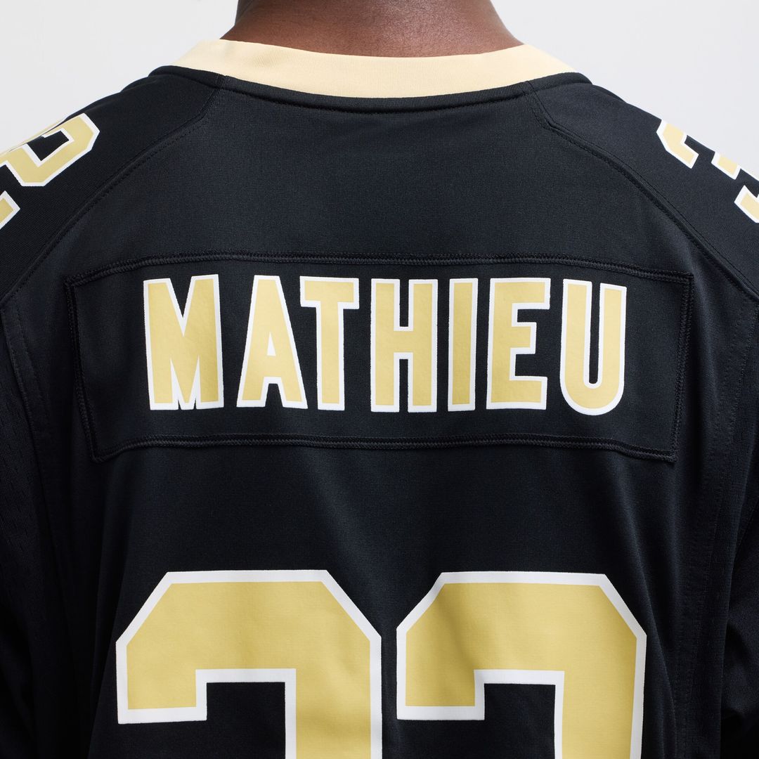 Tyrann Mathieu New Orleans Saints Nike Game Jersey - Black Official NFL Team Apparel Football Fan Gear