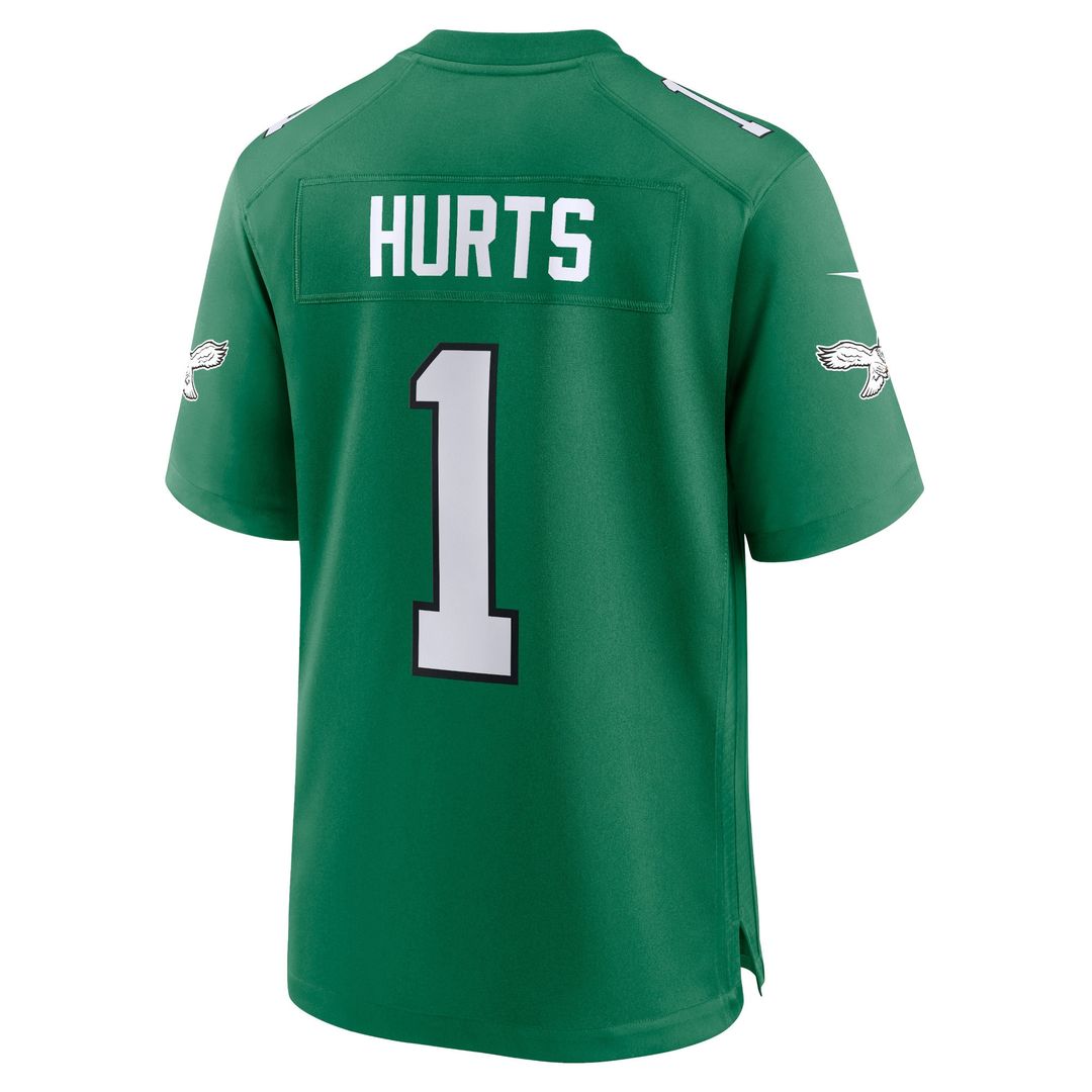 Jalen Hurts Philadelphia Eagles Nike Youth Game Jersey - Kelly Green Official NFL Team Apparel Football Fan Gear