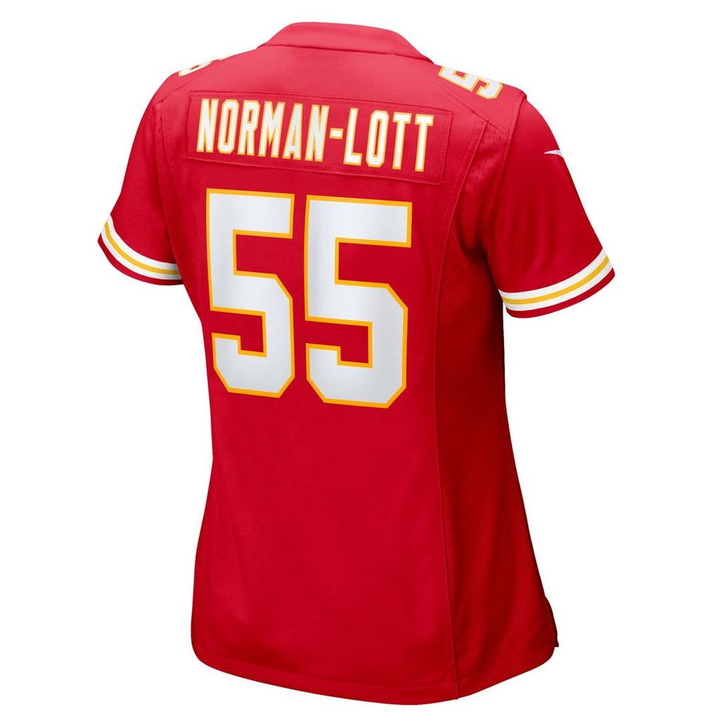 Omarr Norman-Lott Kansas City Chiefs Nike Women's Team Game Jersey - Red Official NFL Team Apparel Football Fan Gear