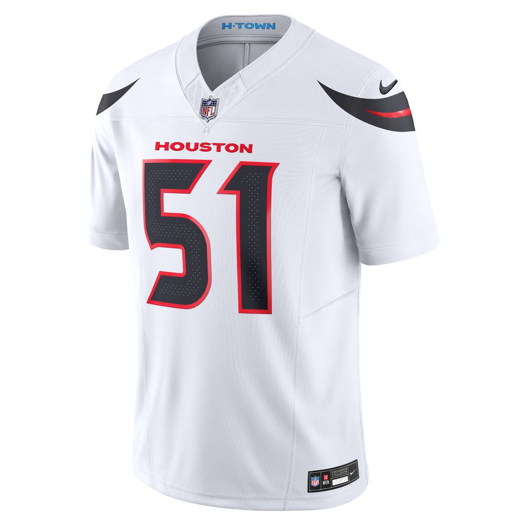 Will Anderson Jr. Houston Texans Nike Vapor F.U.S.E. Limited Jersey - White Official NFL Team Apparel Football Fan Gear