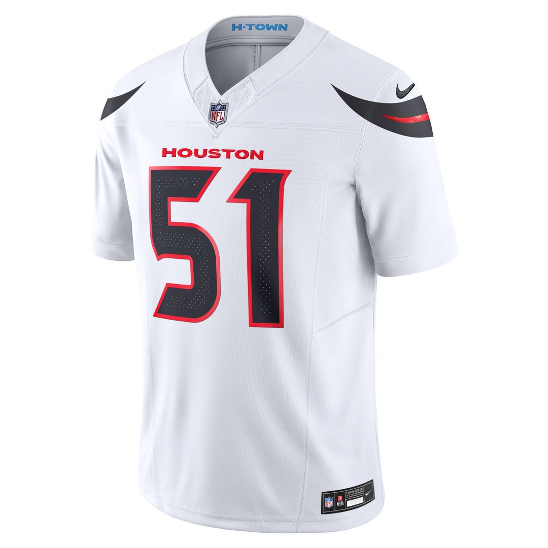 Will Anderson Jr. Houston Texans Nike Vapor F.U.S.E. Limited Jersey - White Official NFL Team Apparel Football Fan Gear