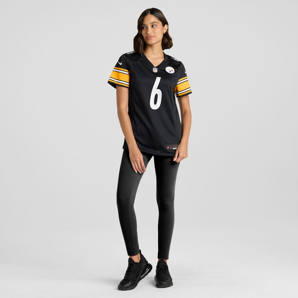 Patrick Queen Pittsburgh Steelers Nike Women's Game Player Jersey - Black Official NFL Team Apparel Football Fan Gear