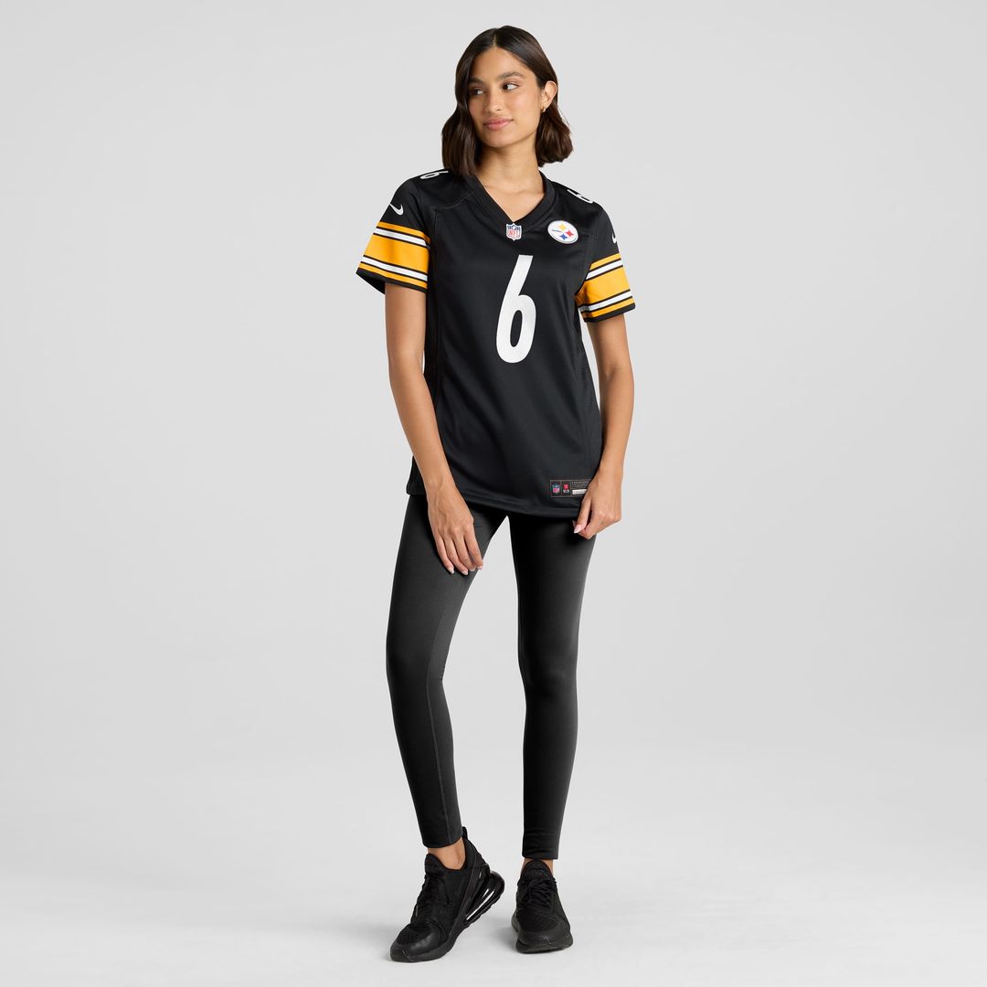 Patrick Queen Pittsburgh Steelers Nike Women's Game Player Jersey - Black Official NFL Team Apparel Football Fan Gear