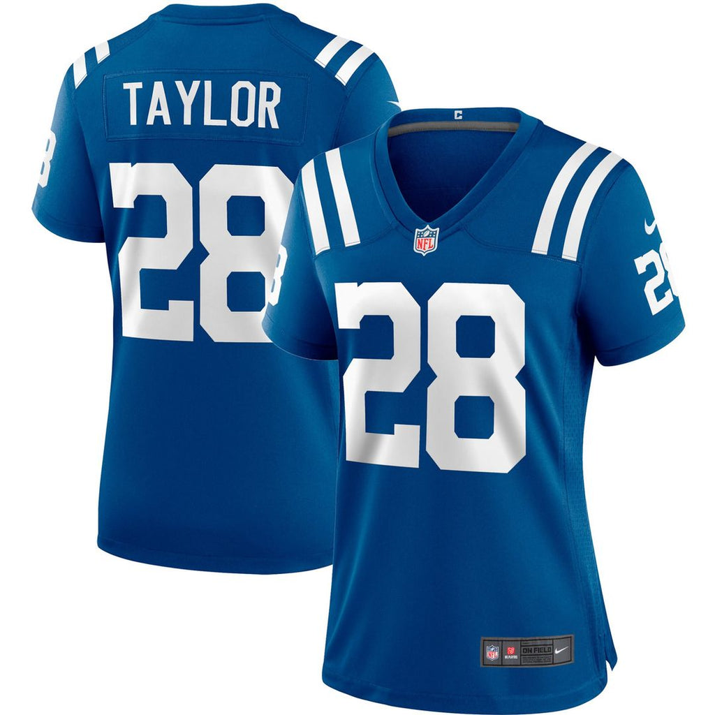 Jonathan Taylor Indianapolis Colts Nike Women's Player Game Jersey - Royal Official NFL Team Apparel Football Fan Gear