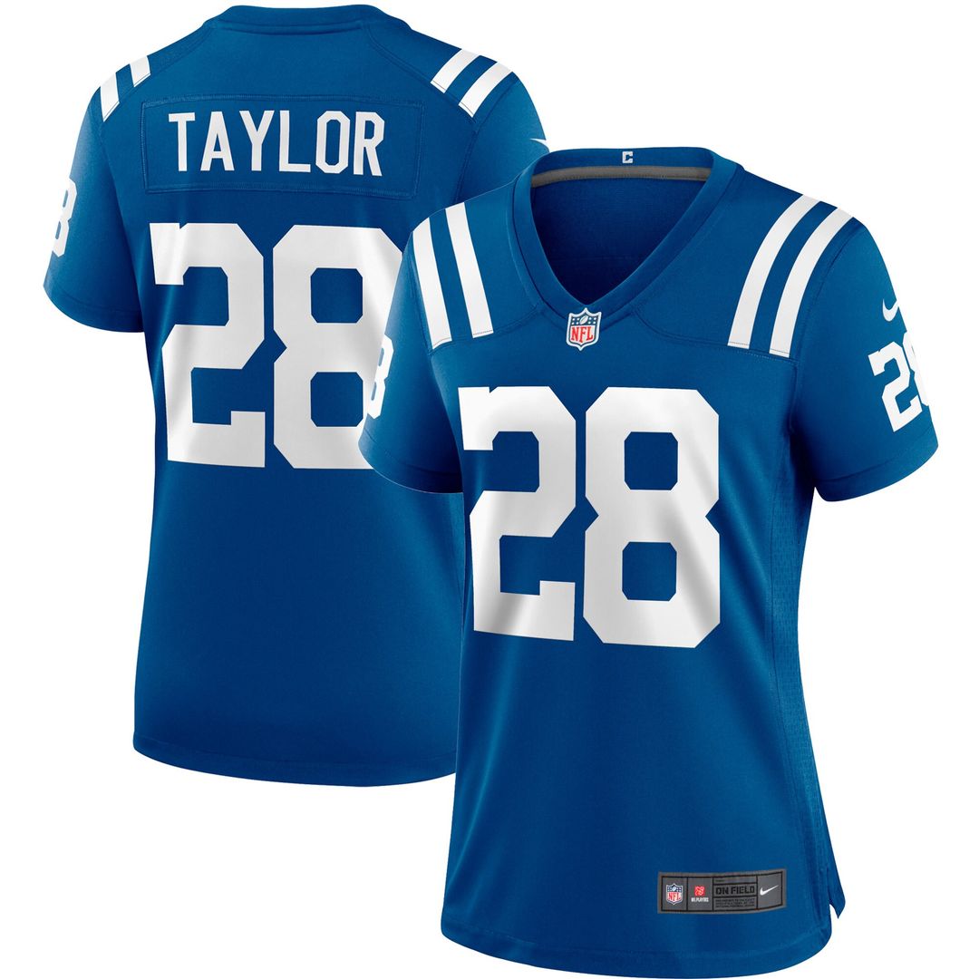 Jonathan Taylor Indianapolis Colts Nike Women's Player Game Jersey - Royal Official NFL Team Apparel Football Fan Gear