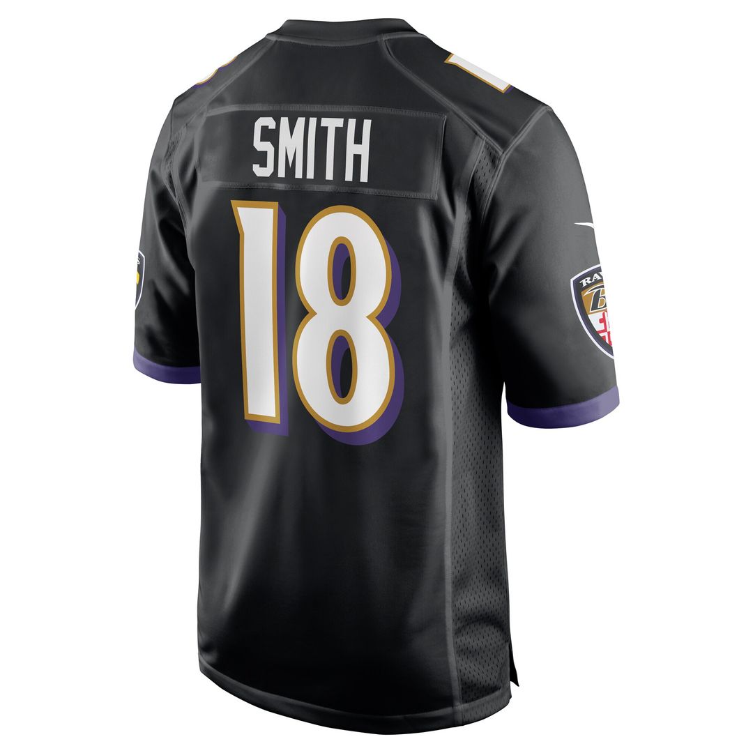 Roquan Smith Baltimore Ravens Nike Alternate Game Jersey - Black Official NFL Team Apparel Football Fan Gear