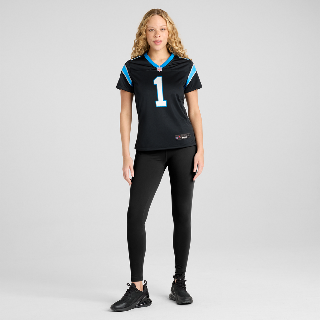 Cam Newton Carolina Panthers Nike Women's Team Retired Game Jersey - Black Official NFL Team Apparel Football Fan Gear