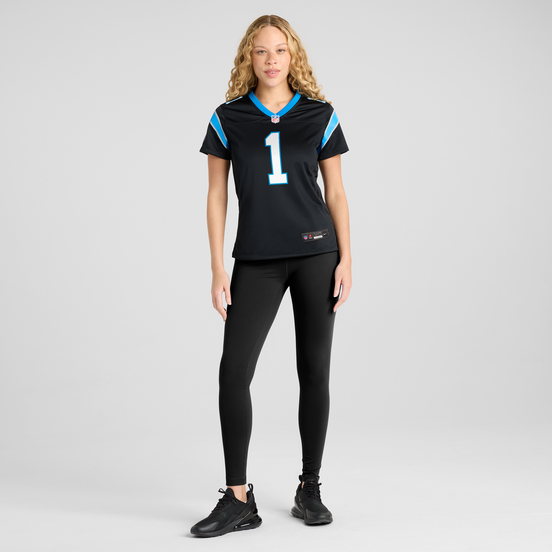 Cam Newton Carolina Panthers Nike Women's Team Retired Game Jersey - Black Official NFL Team Apparel Football Fan Gear