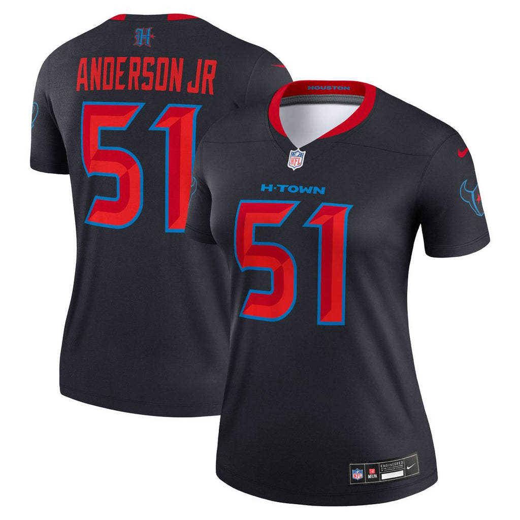 Will Anderson Jr. Houston Texans Nike Women's Alternate Legend Player Performance Top - Navy NFL Fan Gear Popular Style