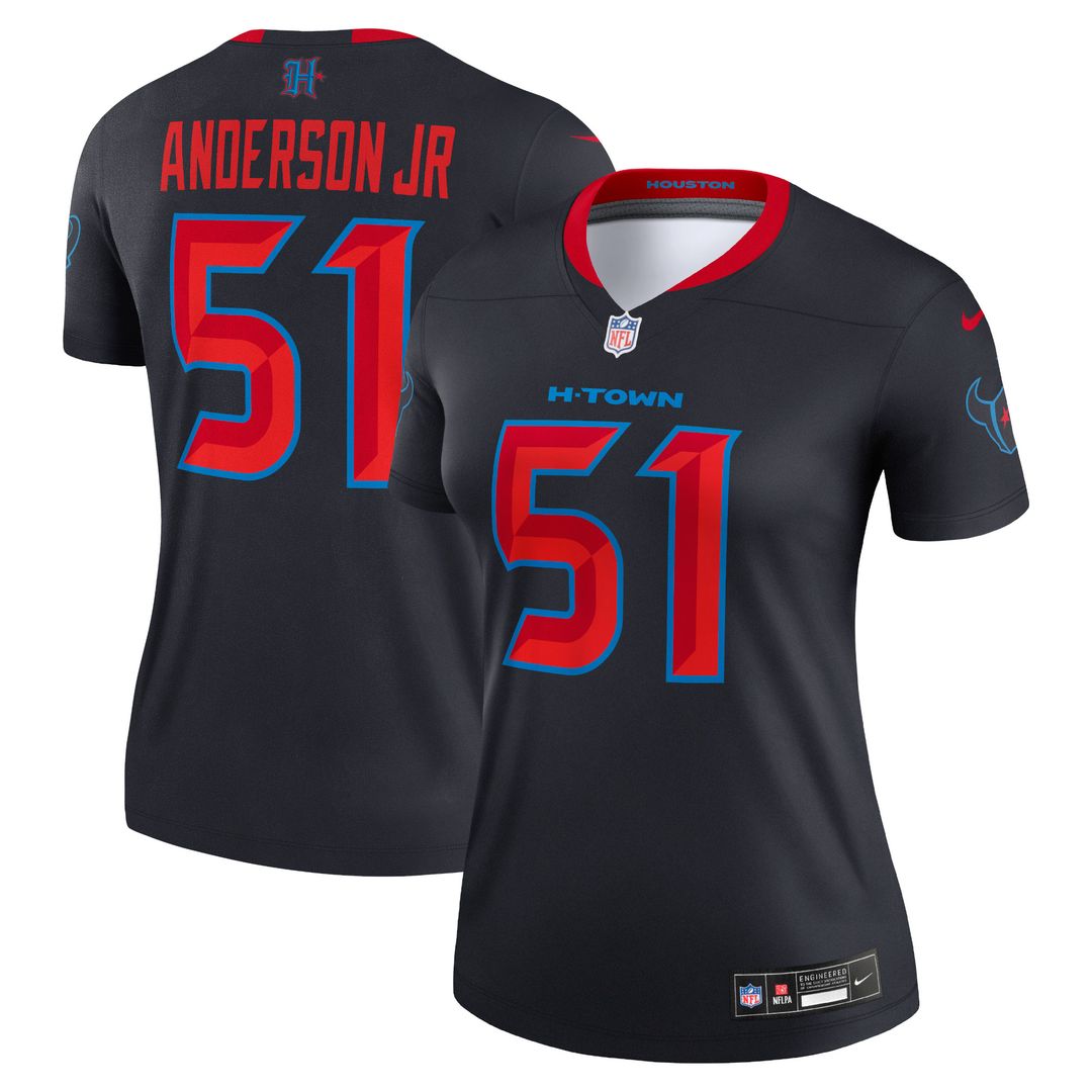 Will Anderson Jr. Houston Texans Nike Women's Alternate Legend Player Performance Top - Navy NFL Fan Gear Popular Style