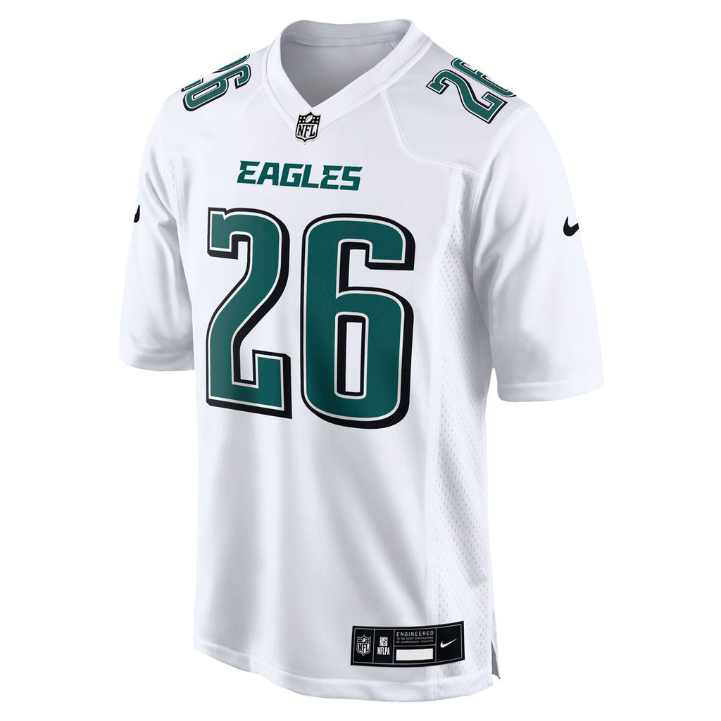 Saquon Barkley Philadelphia Eagles Nike Fashion Game Jersey - Tundra White Official NFL Team Apparel Football Fan Gear
