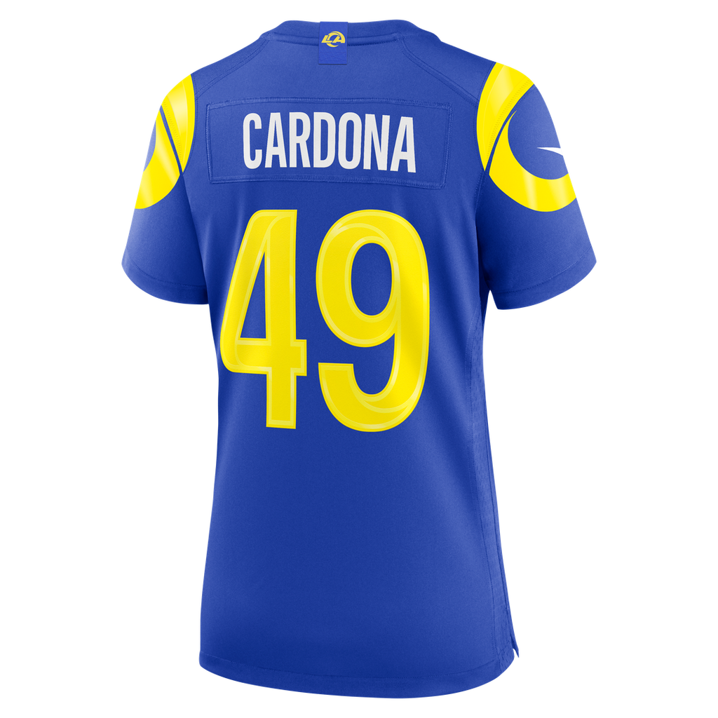 Joe Cardona Los Angeles Rams Nike Women's Team Game Jersey - Royal Official NFL Team Apparel Football Fan Gear