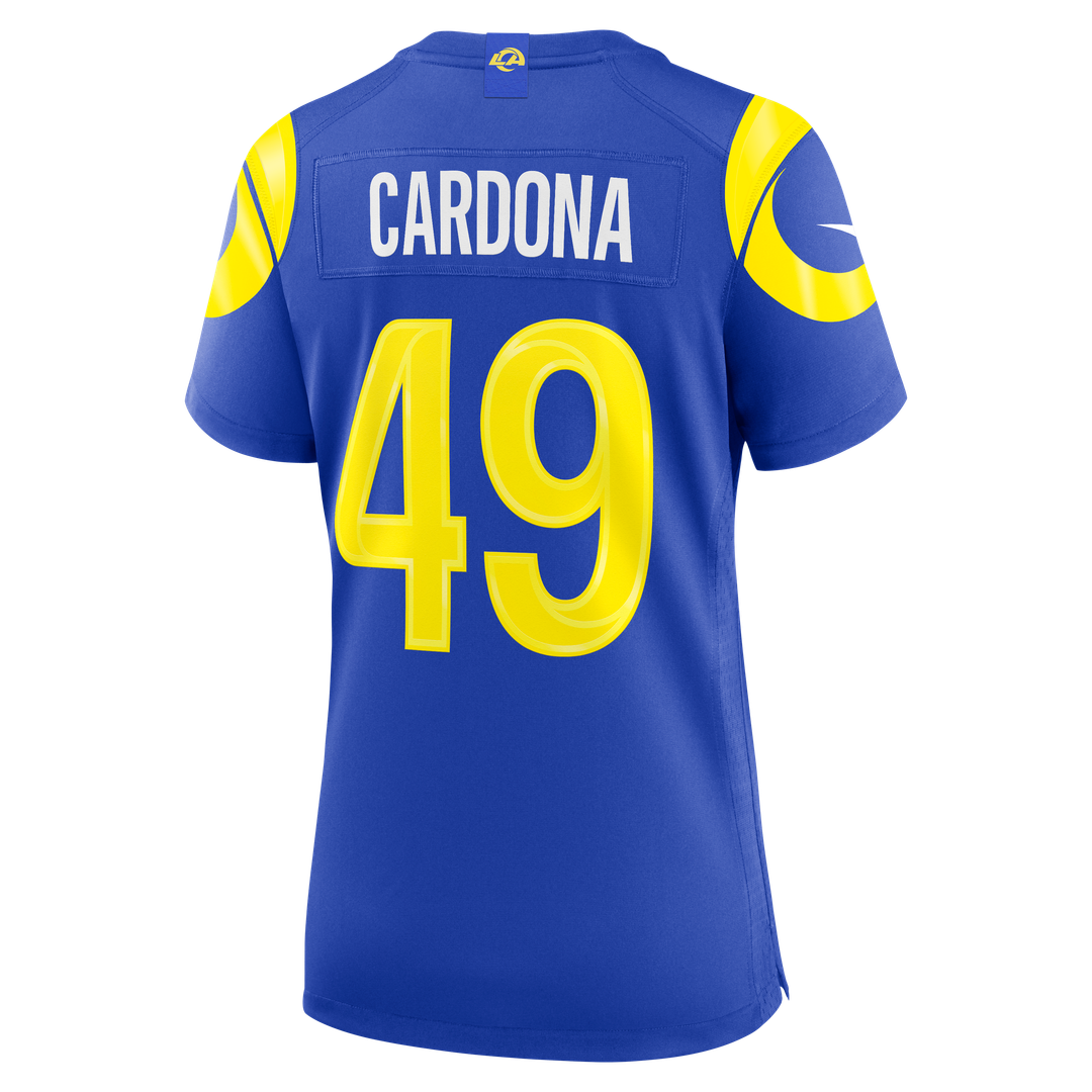 Joe Cardona Los Angeles Rams Nike Women's Team Game Jersey - Royal Official NFL Team Apparel Football Fan Gear
