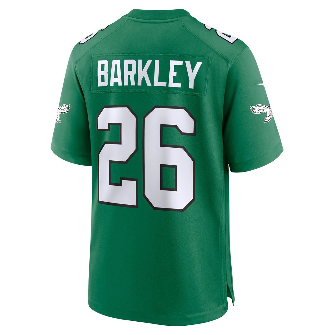 Saquon Barkley Philadelphia Eagles Nike Alternate Game Jersey - Kelly Green Official NFL Team Apparel Football Fan Gear