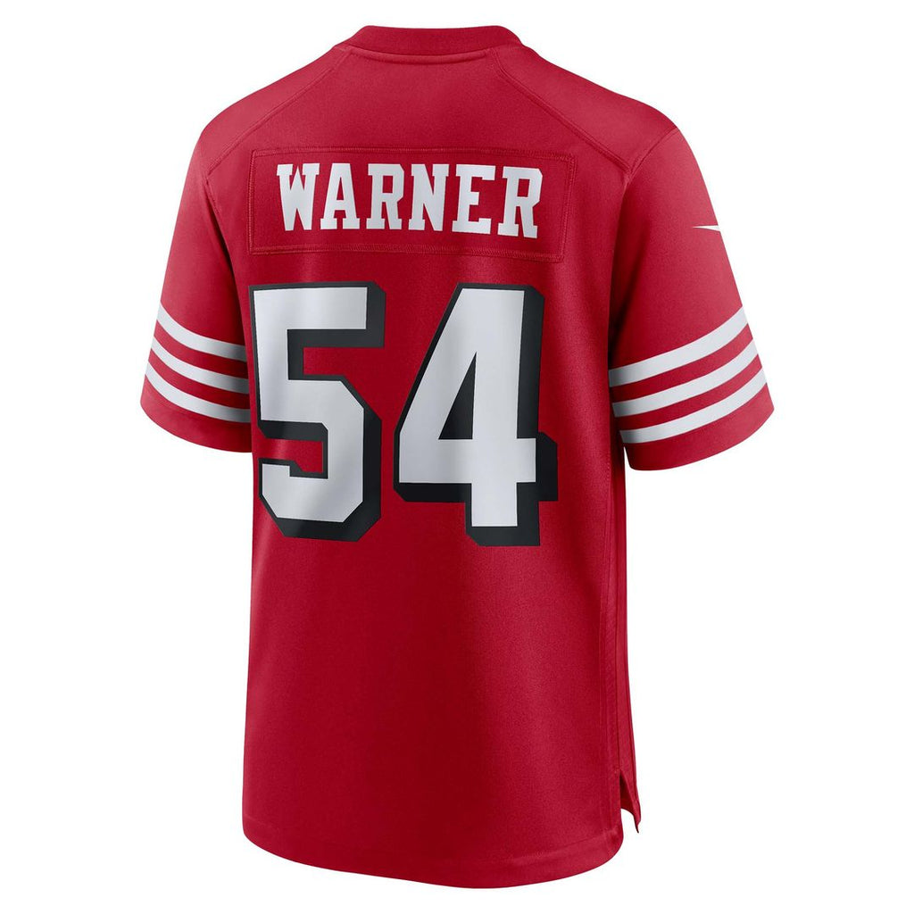 Fred Warner San Francisco 49ers Nike Alternate Game Jersey - Scarlet Official NFL Team Apparel Football Fan Gear