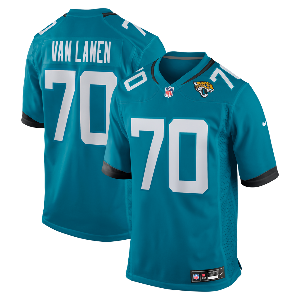 Cole Van Lanen Jacksonville Jaguars Nike Game Player Jersey - Teal Official NFL Team Apparel Football Fan Gear