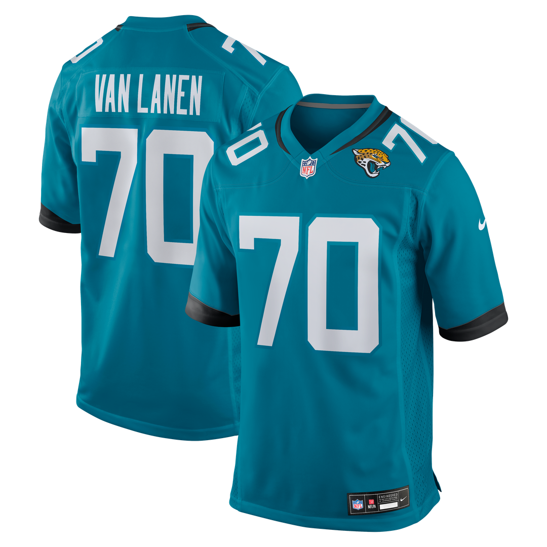 Cole Van Lanen Jacksonville Jaguars Nike Game Player Jersey - Teal Official NFL Team Apparel Football Fan Gear