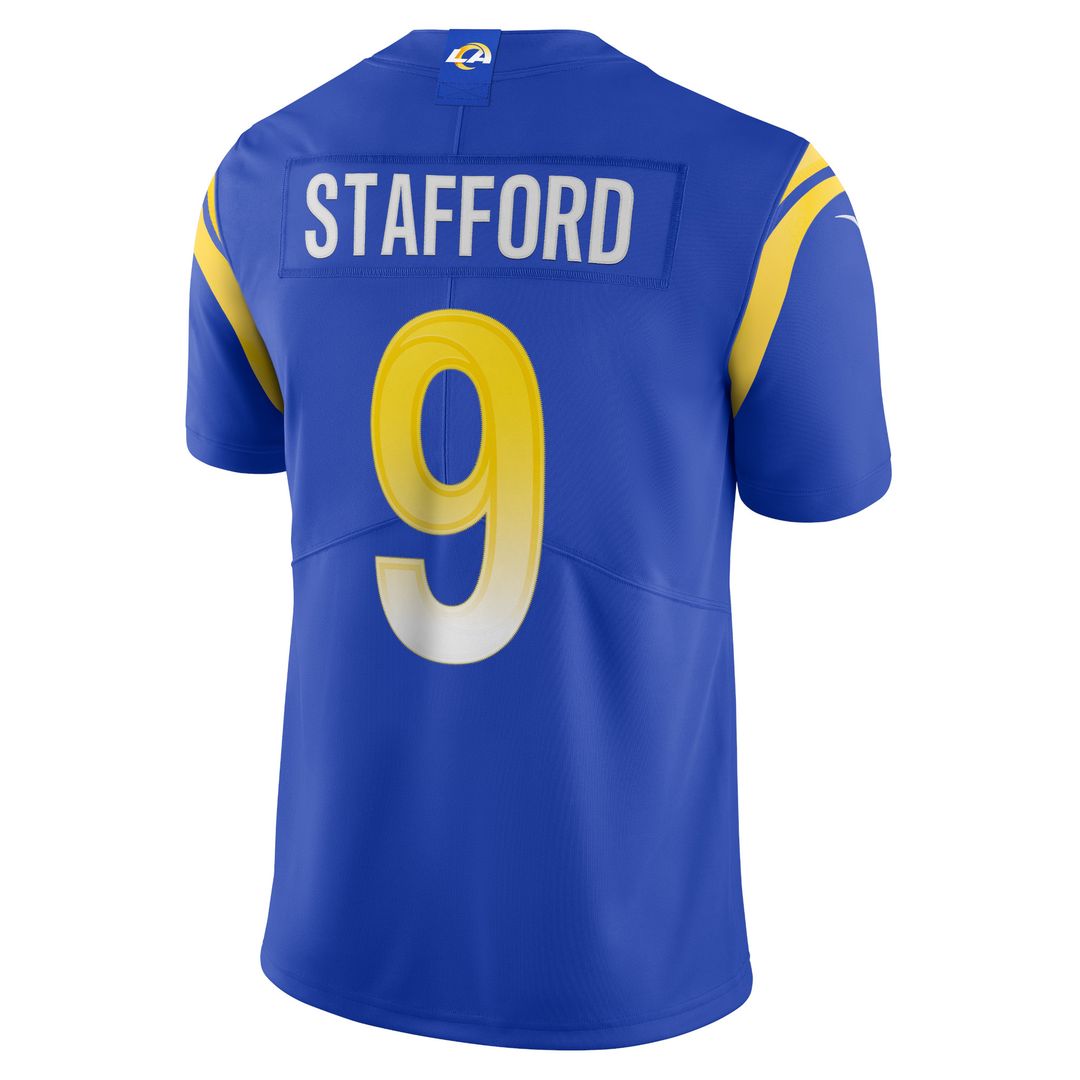 Matthew Stafford Los Angeles Rams Nike Vapor Limited Jersey - Royal Official NFL Team Apparel Football Fan Gear