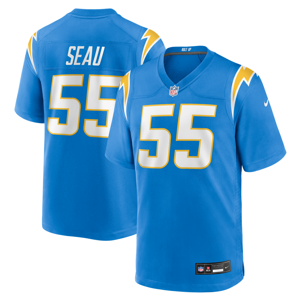 Junior Seau Los Angeles Chargers Nike Game Retired Player Jersey - Powder Blue Official NFL Team Apparel Football Fan Gear