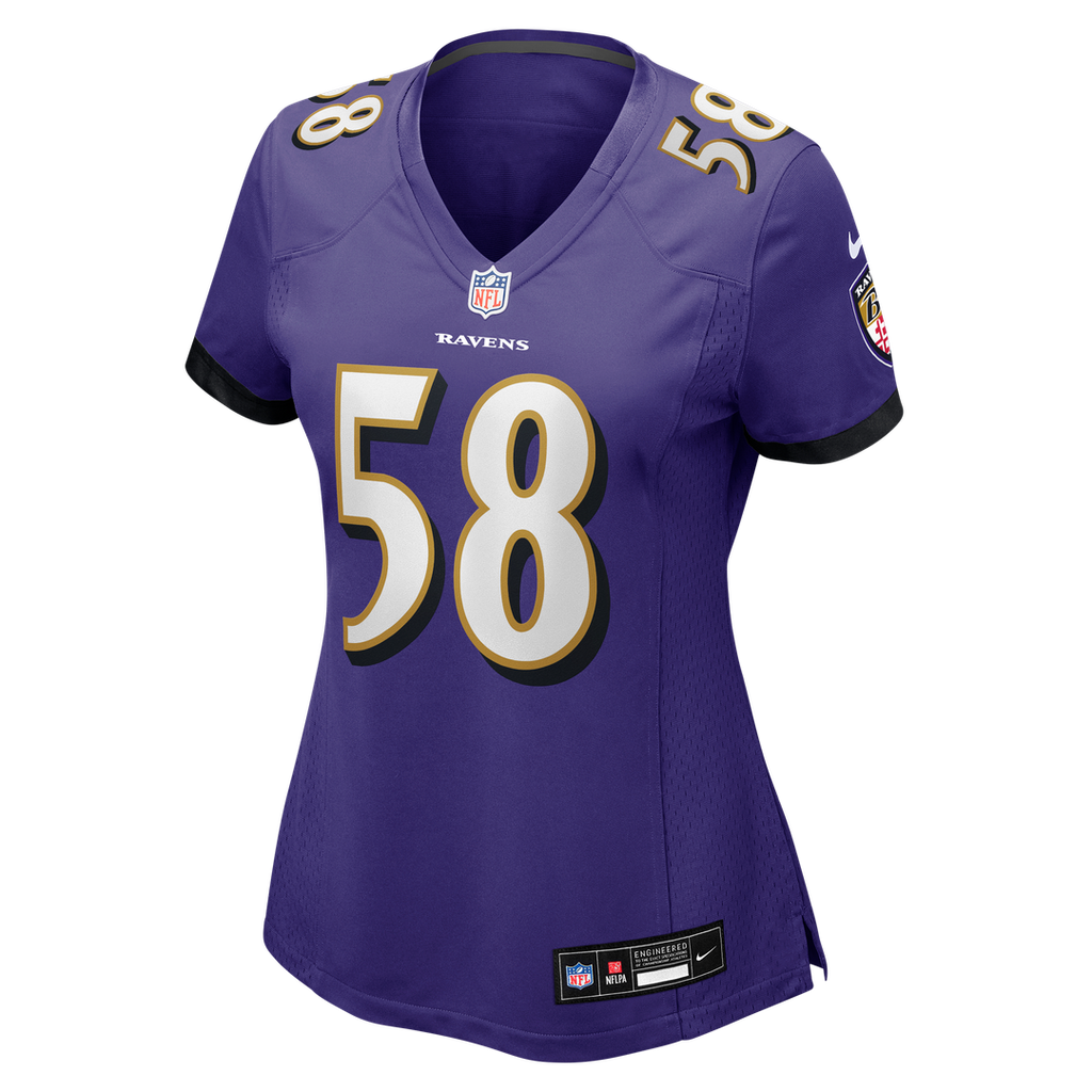 Taven Bryan Baltimore Ravens Nike Women's Team Game Jersey - Purple Official NFL Team Apparel Football Fan Gear