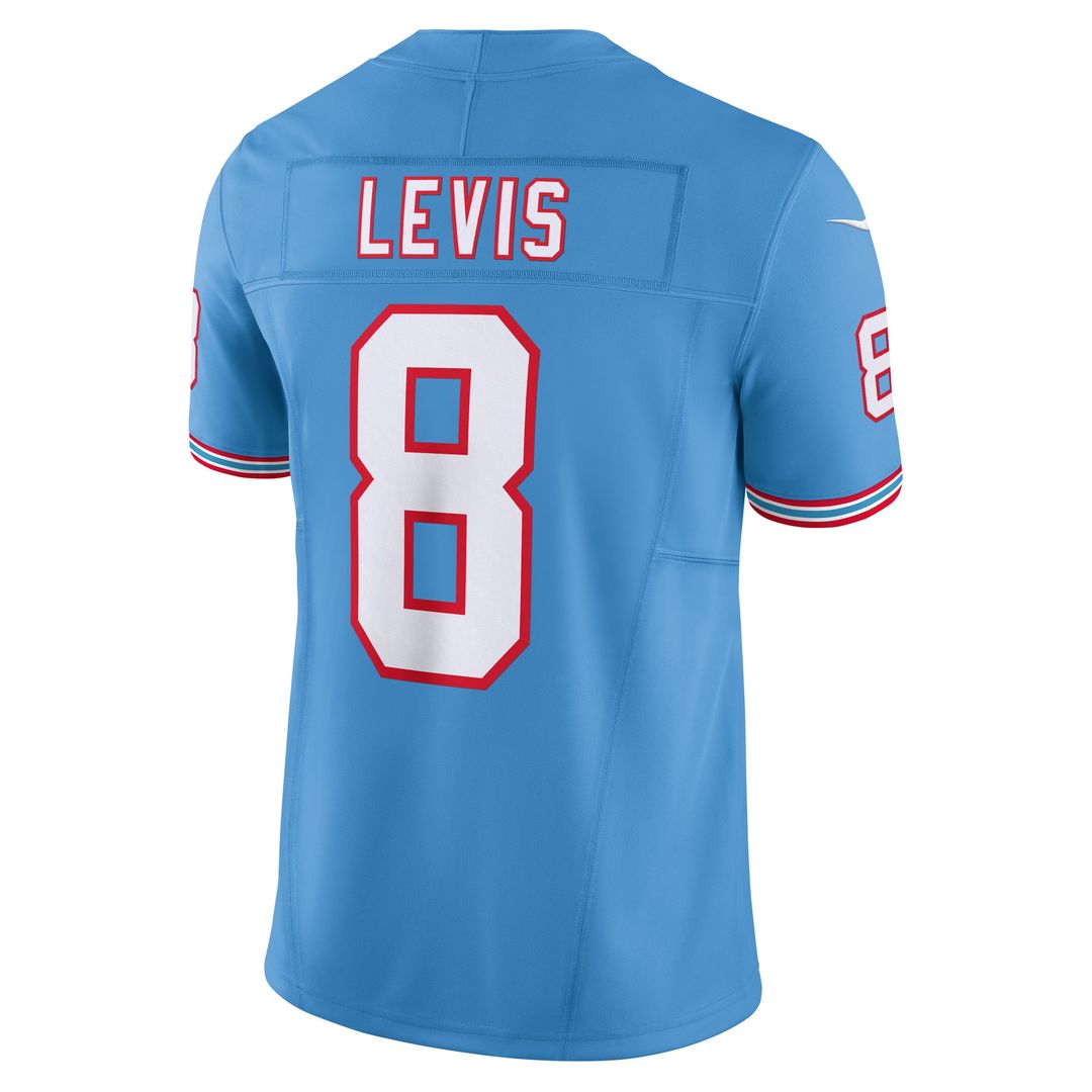 Will Levis Tennessee Titans Nike Alternate Oilers Throwback Vapor F.U.S.E. Limited Jersey - Light Blue Official NFL Team Apparel Football Fan Gear