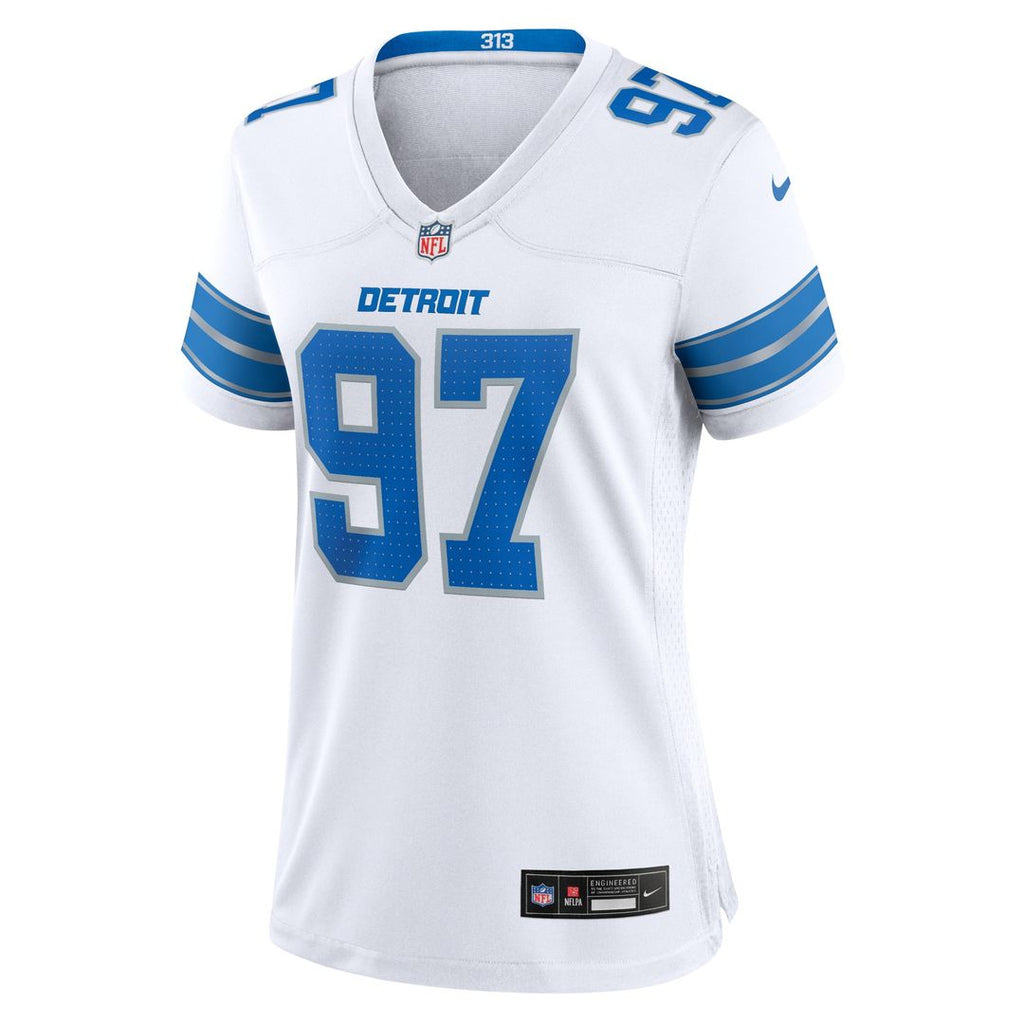 Aidan Hutchinson Detroit Lions Nike Women's 2nd Alternate Game Jersey - Black Official NFL Team Apparel Football Fan Gear