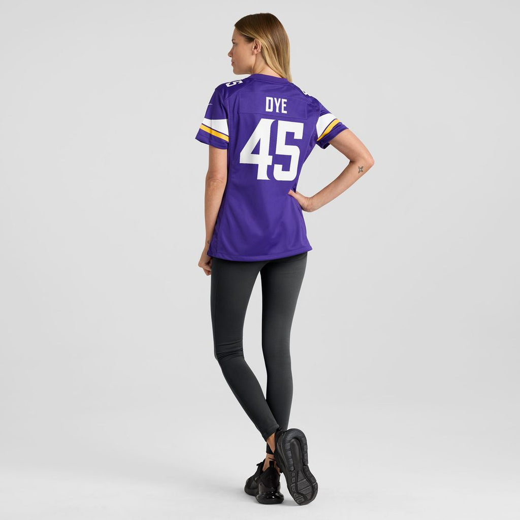 Troy Dye Minnesota Vikings Nike Women's Game Jersey - Purple Official NFL Team Apparel Football Fan Gear