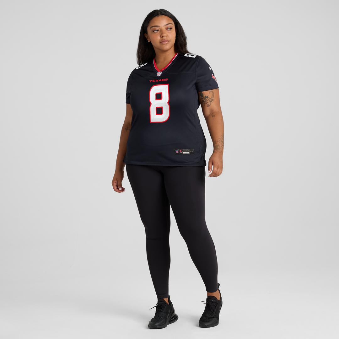 Cade Stover Houston Texans Nike Women's Team Game Jersey - Navy Official NFL Team Apparel Football Fan Gear