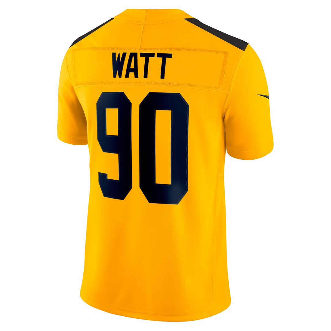 T.J. Watt Pittsburgh Steelers Nike Alternate Vapor F.U.S.E. Limited Jersey - Gold Official NFL Team Apparel Football Fan Gear