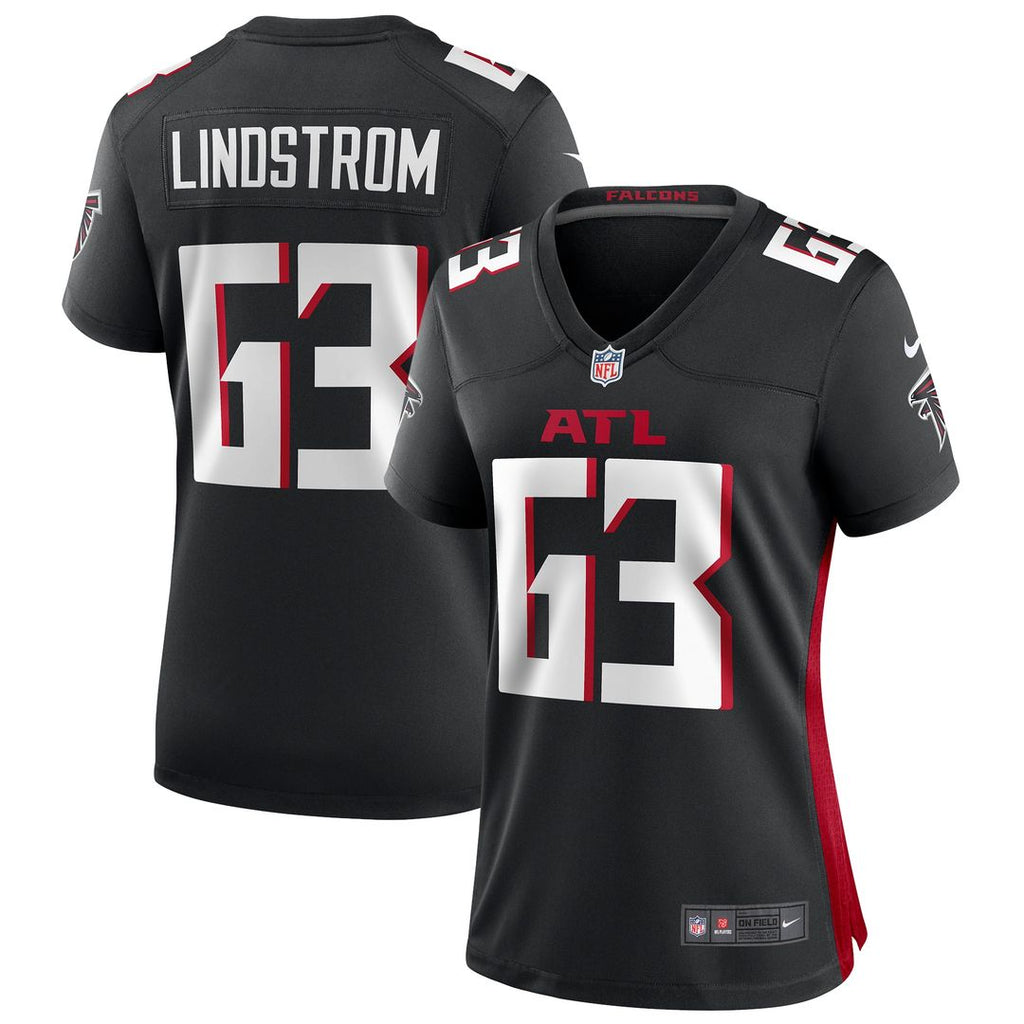 Chris Lindstrom Atlanta Falcons Nike Women's Game Jersey - Black Official NFL Team Apparel Football Fan Gear
