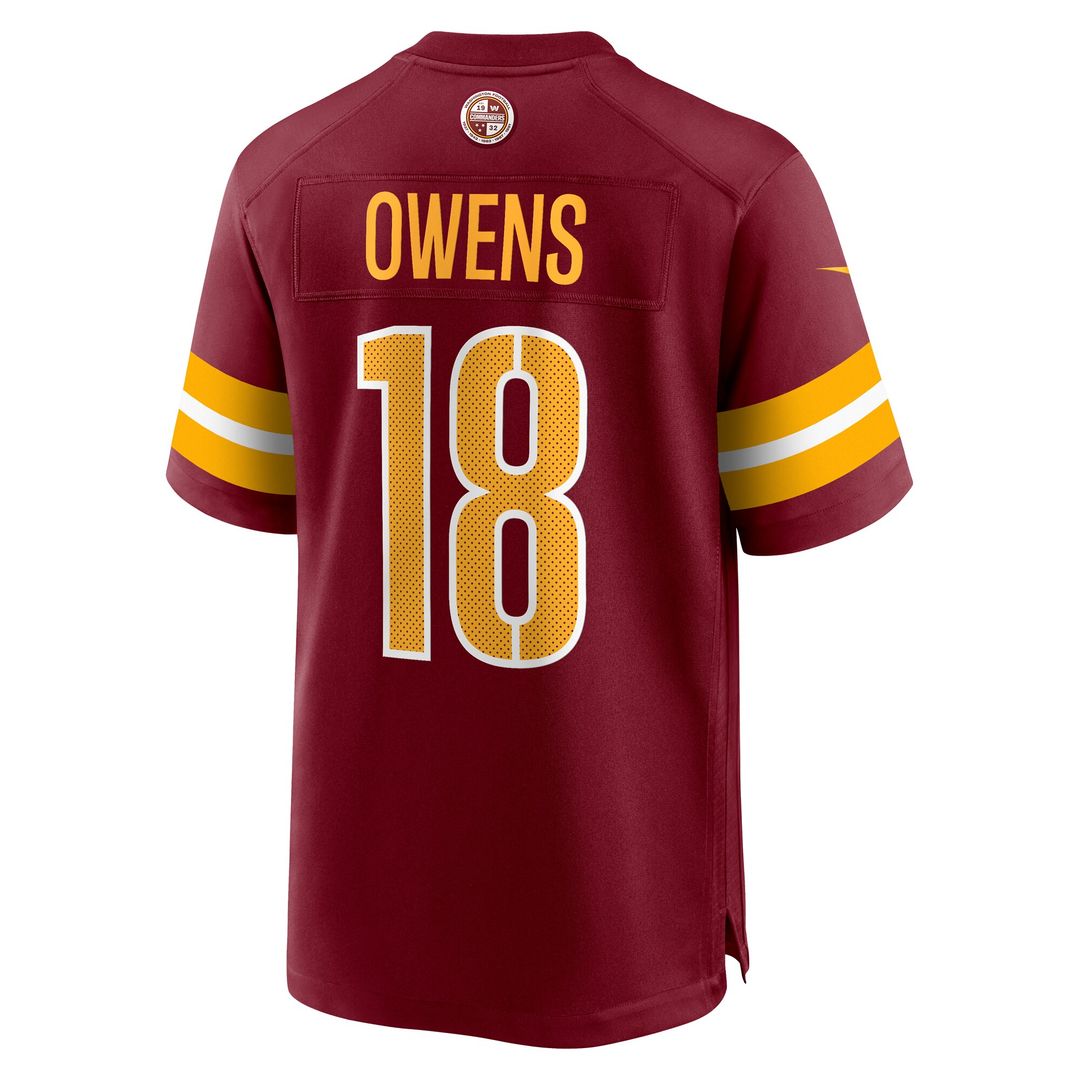 Tyler Owens Washington Commanders Nike Team Game Jersey - Burgundy Official NFL Team Apparel Football Fan Gear